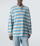 ERL Striped cotton polo shirt