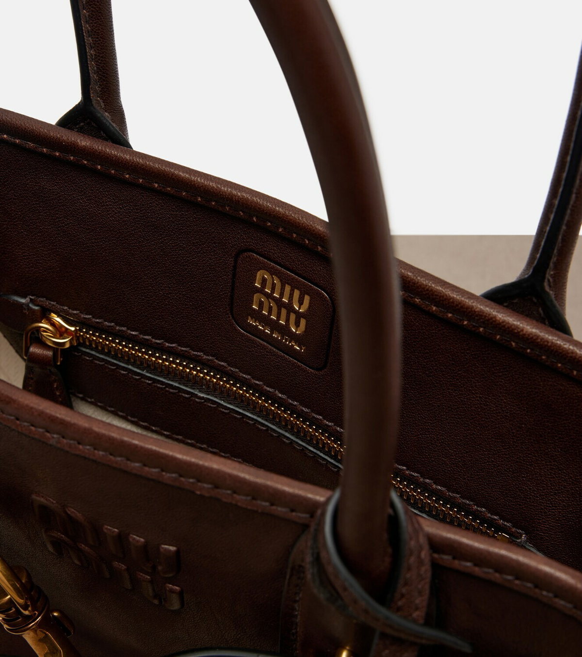 Miu Miu Aventure leather shoulder bag