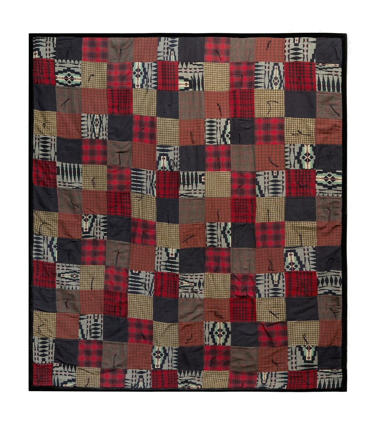 Photo: RRL - Patchwork cotton and wool-blend blanket