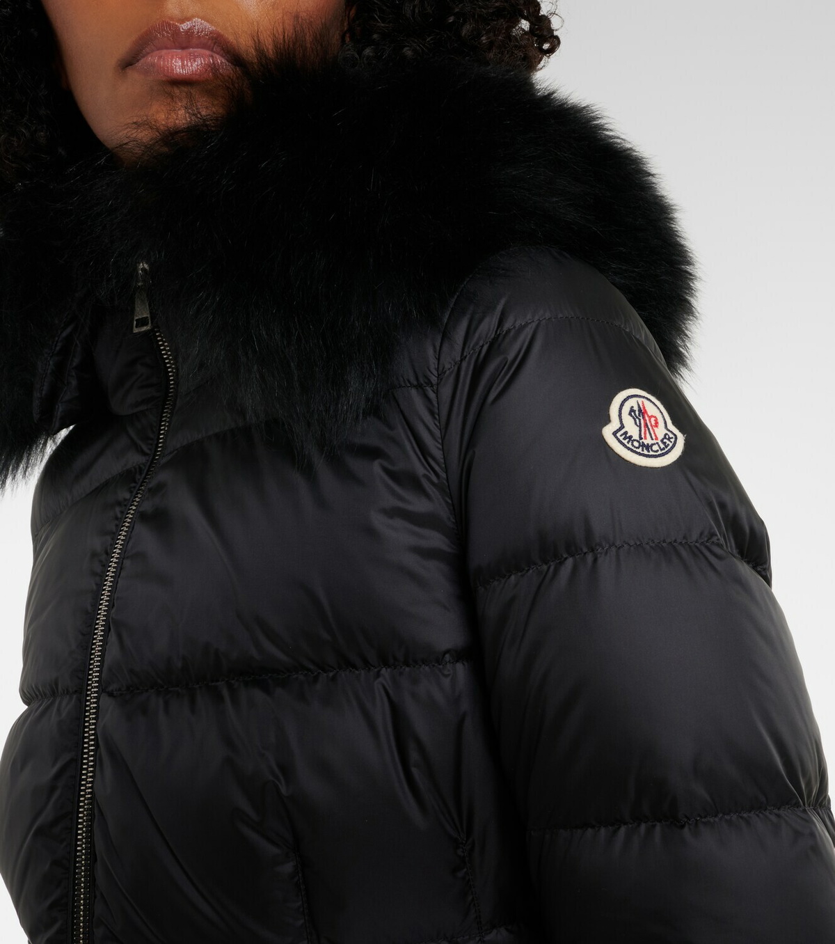 Moncler Boed shearling-trimmed down jacket