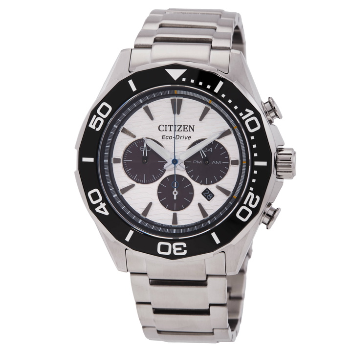 Photo: Citizen Endeavor Chronograph Quartz White Dial Mens Watch CA4730-59A