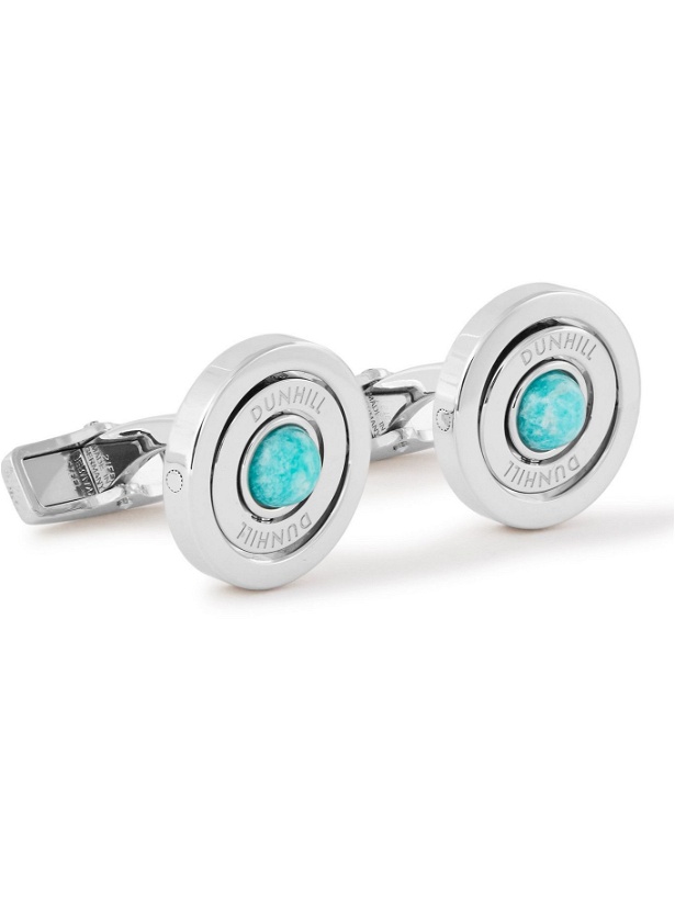 Photo: Dunhill - Turquoise and Steel Cufflinks