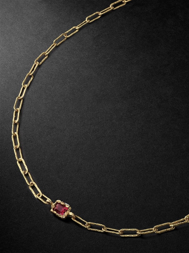 Photo: HEALERS FINE JEWELRY - Recycled Gold Tourmaline Chain Necklace
