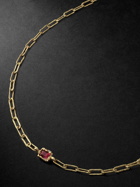 HEALERS FINE JEWELRY - Recycled Gold Tourmaline Chain Necklace