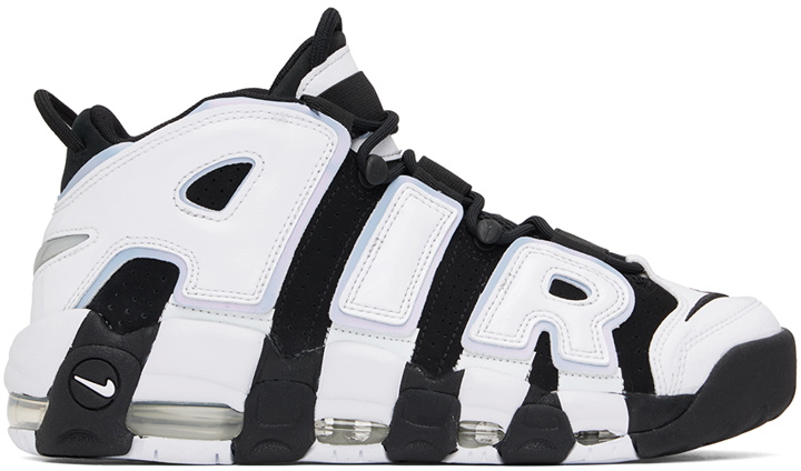 Photo: Nike White & Black Air More Uptempo '96 Sneakers