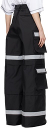 VETEMENTS Black Reflective Cargo Pants