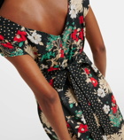 Rixo Carey floral cotton midi dress