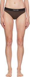TOM FORD Brown Modal Signature Thong