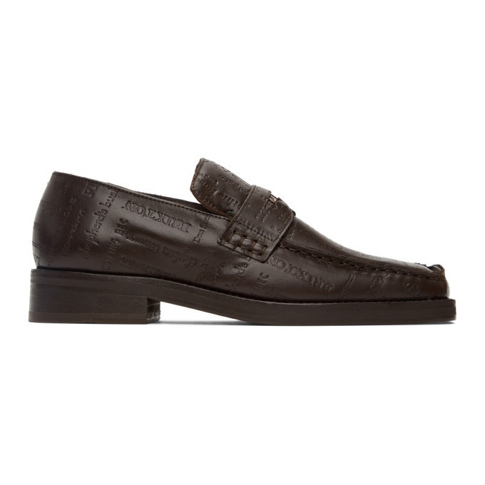 Photo: Martine Rose Brown Embossed Roxy Loafers