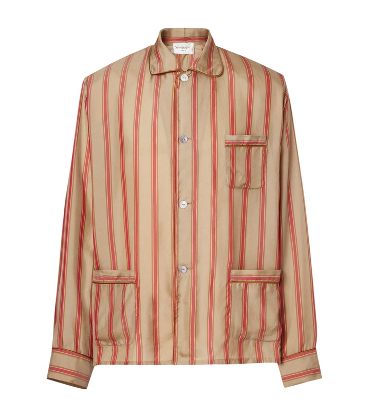 Photo: Saint Laurent Striped twill shirt