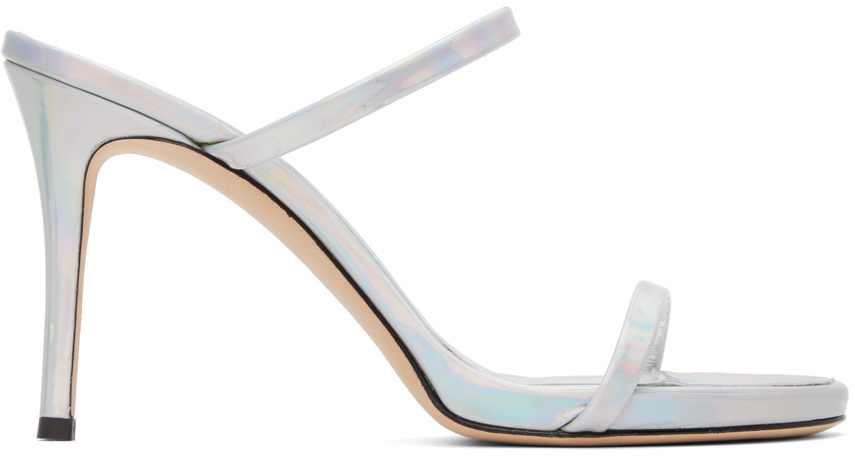 Giuseppe zanotti silver store sandals