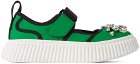 Marni Kids Green Jewel Sneakers