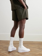 FEAR OF GOD ESSENTIALS - Straight-Leg Logo-Appliquéd Stretch-Shell Drawstring Shorts - Green