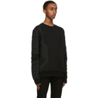 Balmain Black Embossed Panel Sweatshirt
