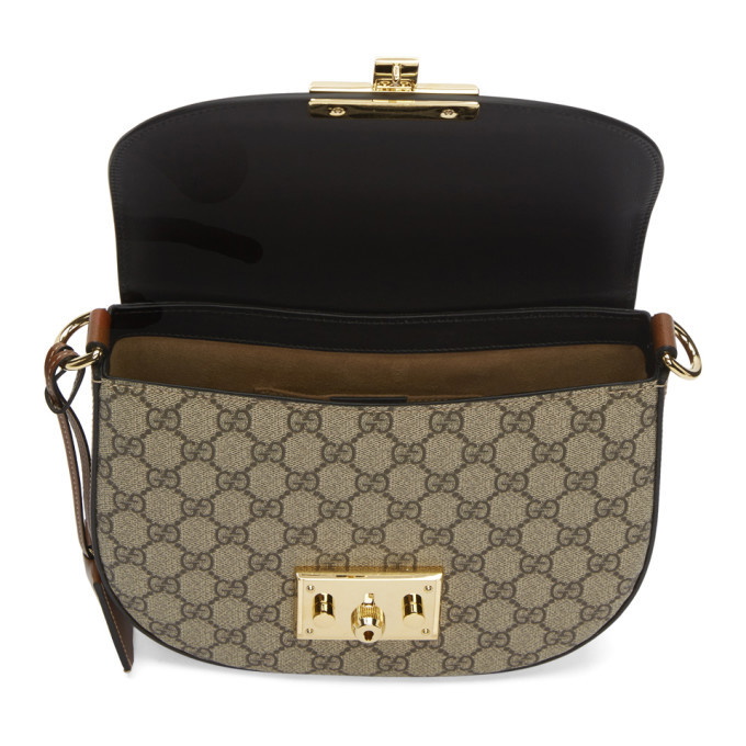 Gucci Medium GG Supreme Suitcase - Black