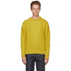 AMI Alexandre Mattiussi Yellow Irish Crewneck Sweater