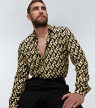 Saint Laurent - Printed satin shirt