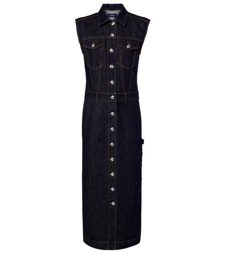 Photo: Sportmax Farfalla denim midi dress