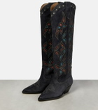 Isabel Marant Denvee suede knee-high boots