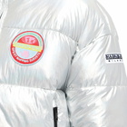 Napapijri Women's x Fiorucci Logo Puffer Jacket in Silver