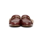 Gucci Burgundy Princetown Loafers