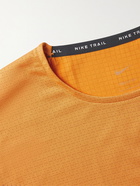 Nike Running - Rise 365 Logo-Print Dri-FIT and Ripstop T-Shirt - Orange