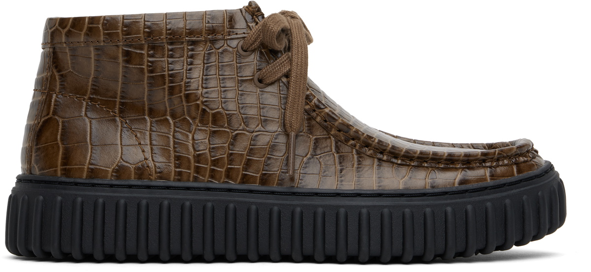 Martine Rose Brown Clarks Edition Torhill Hi Boots Martine Rose