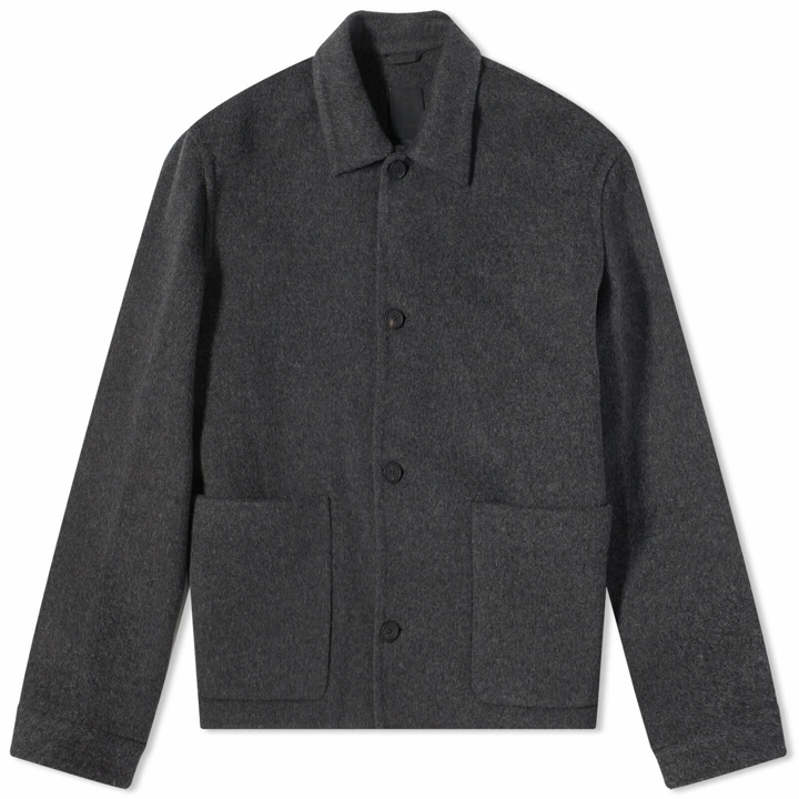 Photo: Givenchy Men's Double Face Wool Jacket in Dark Grey