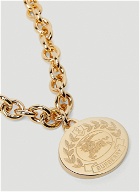 Equestrian Knight Pendant Necklace in Gold