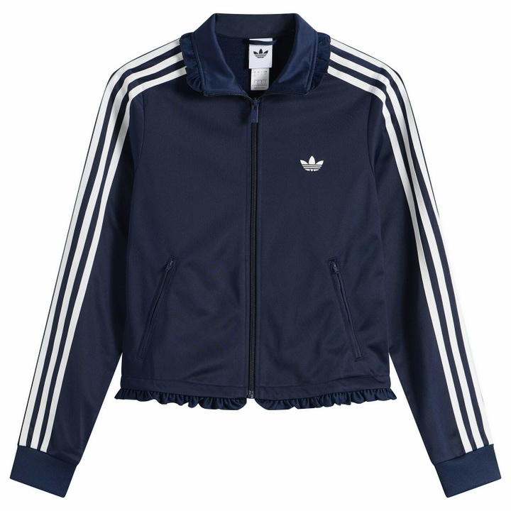Photo: Adidas Women's Pleated Firebird Track Top in Collegiate Navy