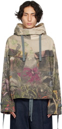 Dries Van Noten Gray Floral Jacket