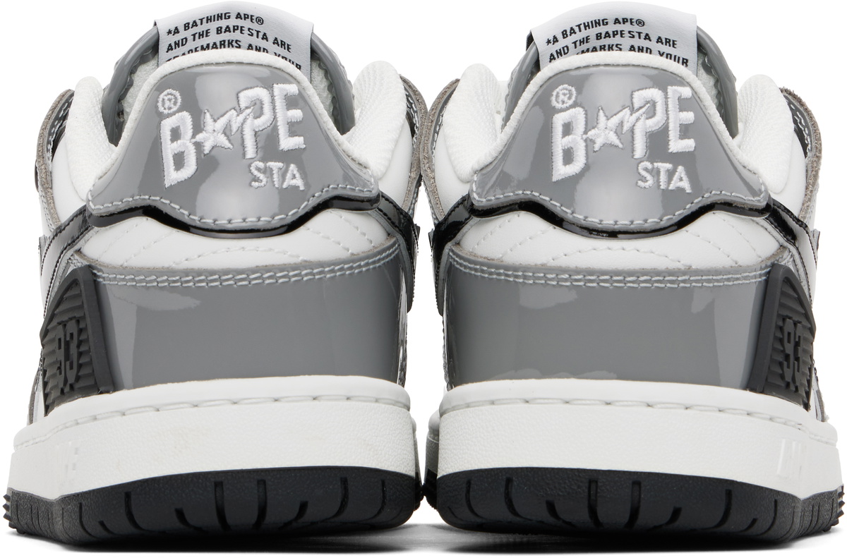 A BATHING APE®︎ BAPE SK8 STA #2 Gray 27cm BAPE Gray & White Sk8 Sta #2 Sneakers A Bathing Ape