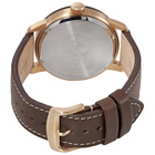 Citizen Orange Dial Brown Leather Mens Watch AW0079-13X