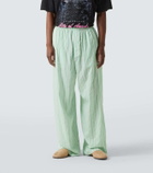 Balenciaga Striped mid-rise pajama pants
