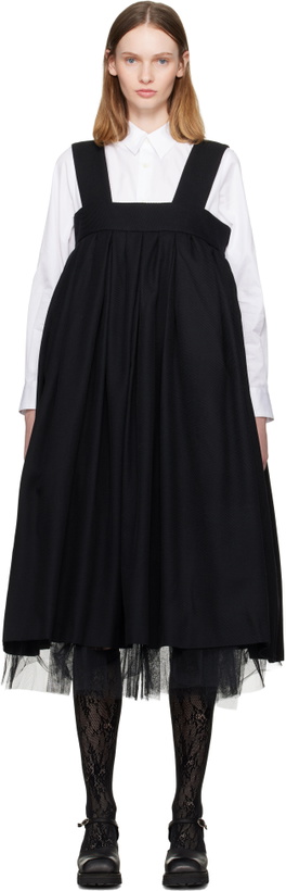 Photo: Comme des Garçons Comme des Garçons Black Wool Midi Dress