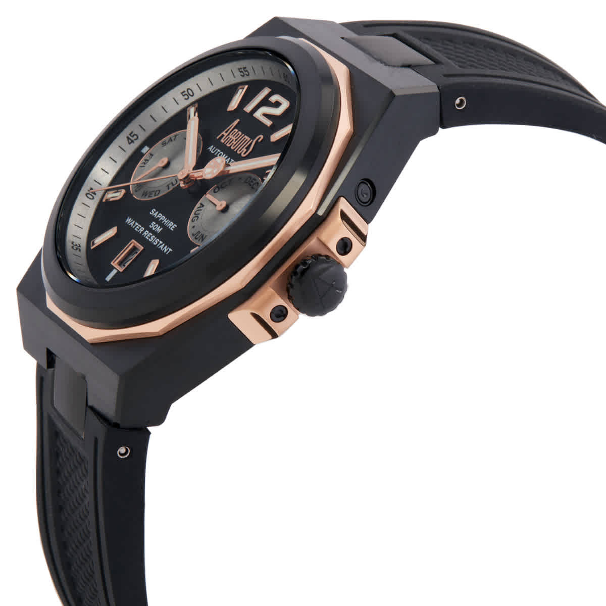 Arbutus Wall Street Automatic Black Dial Mens Watch AR2402TRBB