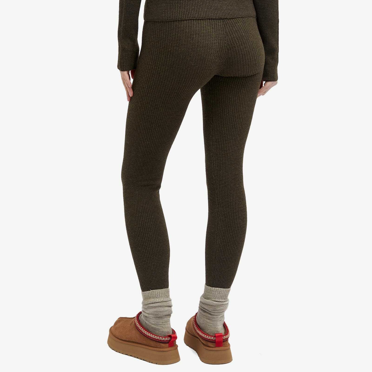 Fear of God ESSENTIALS Women's Waffle Leggings in Brown