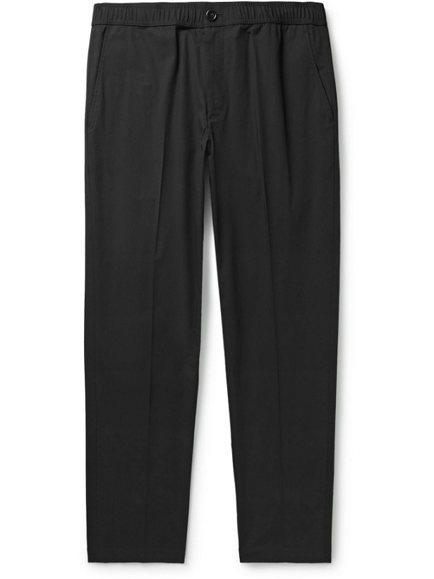 Photo: Theory - Mayer Stretch-Cotton Trousers - Black