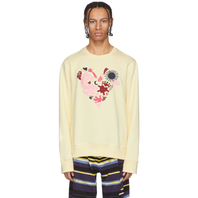 Photo: Kenzo Yellow Limited Edition Valentines Day Lucky Star Sweatshirt