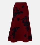 Erdem Jacquard midi skirt