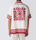 Dolce&Gabbana Majolica silk jacquard shirt