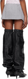 ALL-IN Gray Lid Miniskirt
