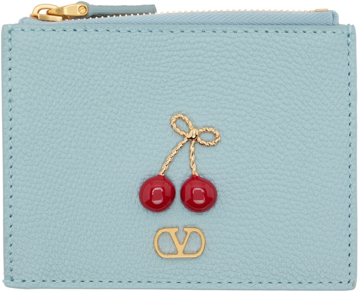 Photo: Valentino Garavani Blue Cherryfic Card Holder
