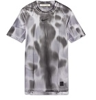 1017 ALYX 9SM - Nike Mesh-Panelled Logo and Camouflage-Print Stretch-Jersey T-Shirt - Gray