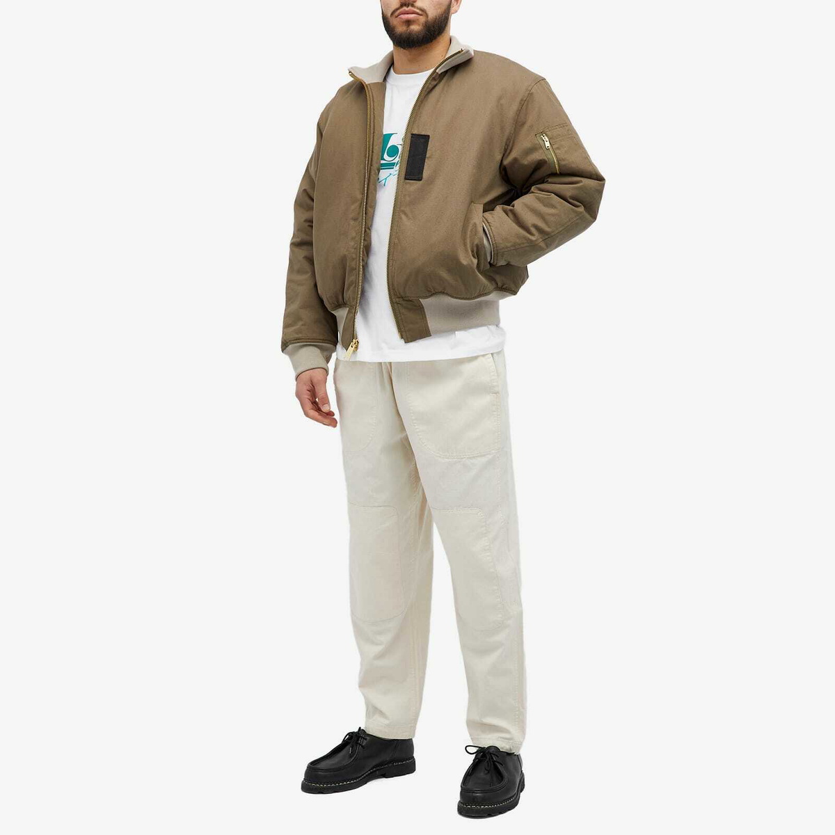 Garbstore Men's Home Party Trousers in Ecru
