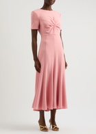 Roland Mouret Knotted Midi Dress Pink