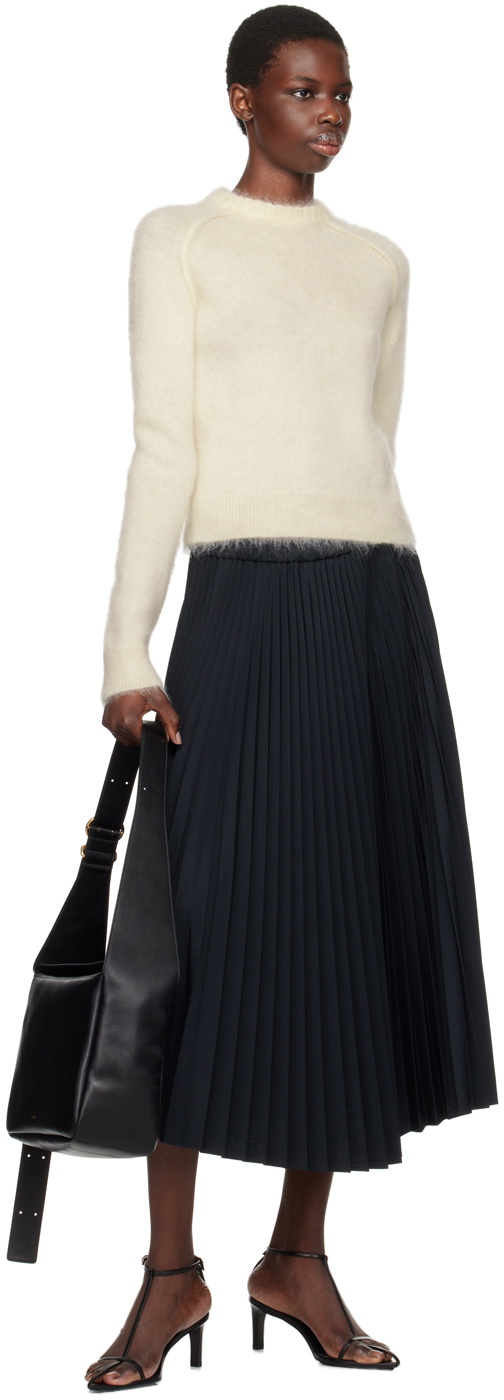 Jil Sander Off-White Crewneck Sweater