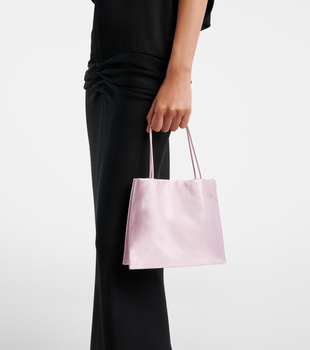The Row Cecily Medium satin tote bag