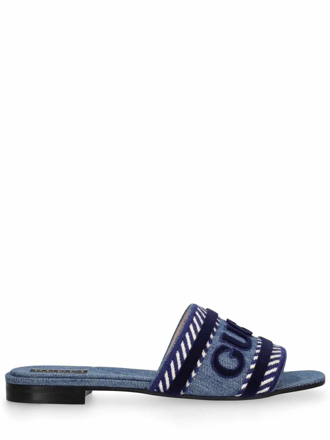 GUCCI 10mm Jane Denim Slide Sandals Gucci
