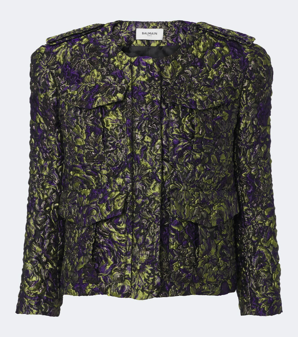 Balmain Cloqué jacquard jacket